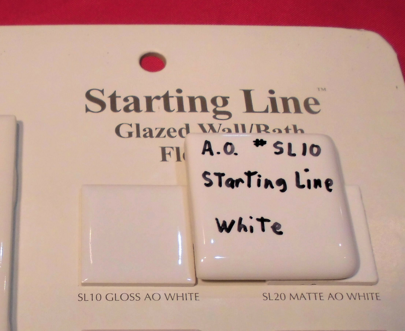 2 pcs. Starting Line White 2″ X 2″ X 5/16″ Ceramic Surface Bullnose Corner Tiles