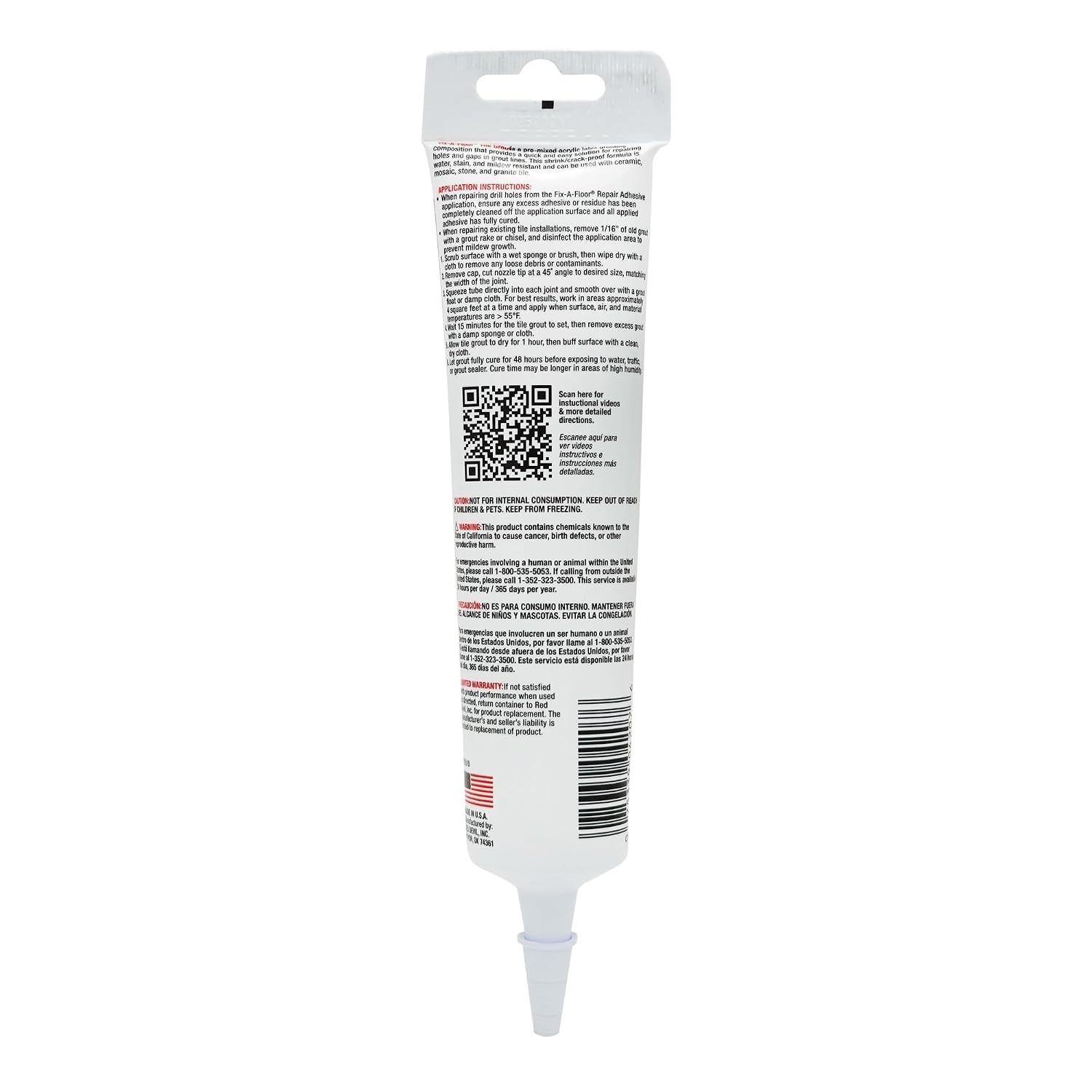 Versatile White Grout for Ceramic, Marble & More – 5.5oz Squeeze Tube