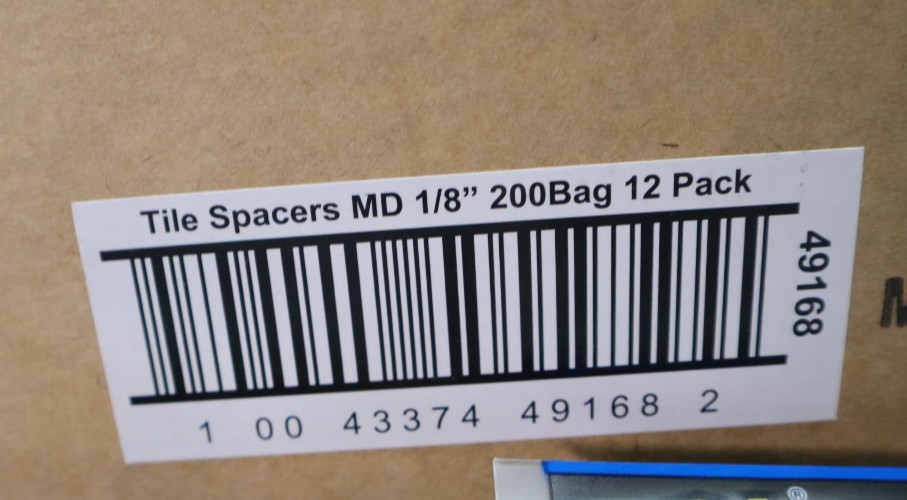 12 Bags M-D Building Products #49168 1/8 Inch Tile Spacers, 200/Bag