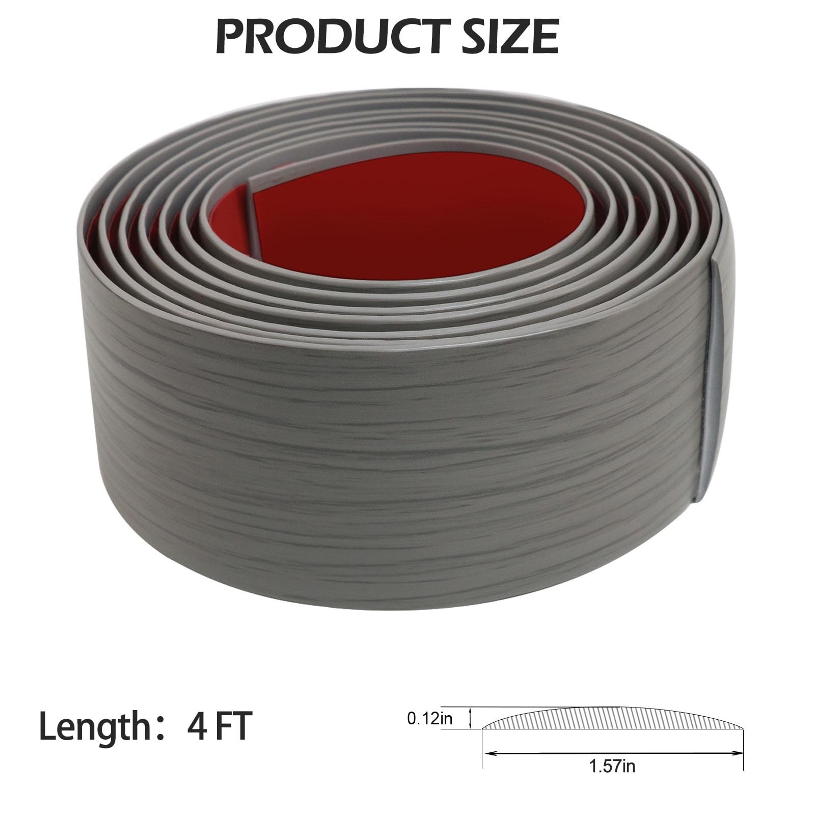 16.4Ft Self Adhesive Floor Transition Strip Vinyl Floor Joining Trim Strip