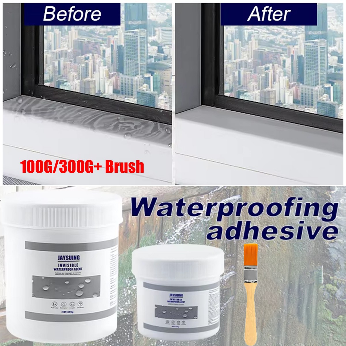 JaySuing Invisible Waterproof Agent Transparent Insulating Sealant – 100/300G