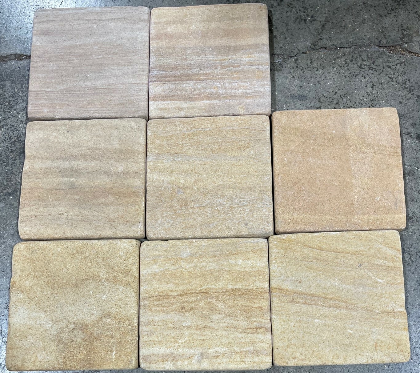 Tile Teakwood Tumbled Natural Stone Backsplash Border 4×4 Wall (1 Tile) T-82
