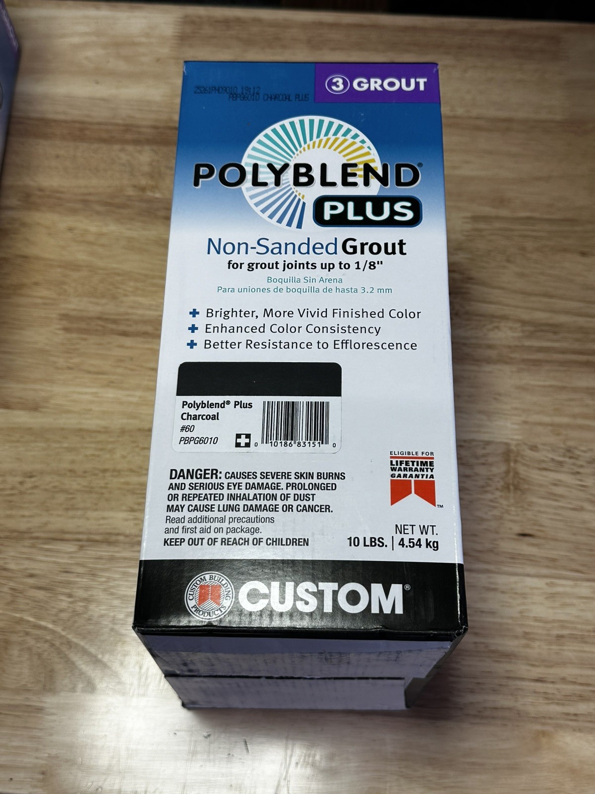 Polyblend plus #60 Charcoal 10 Lb. Unsanded Grout