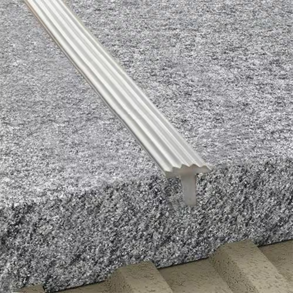 Novostrip Natural 3/8 In. X 98-1/2 In. Aluminum Tile Edging Trim
