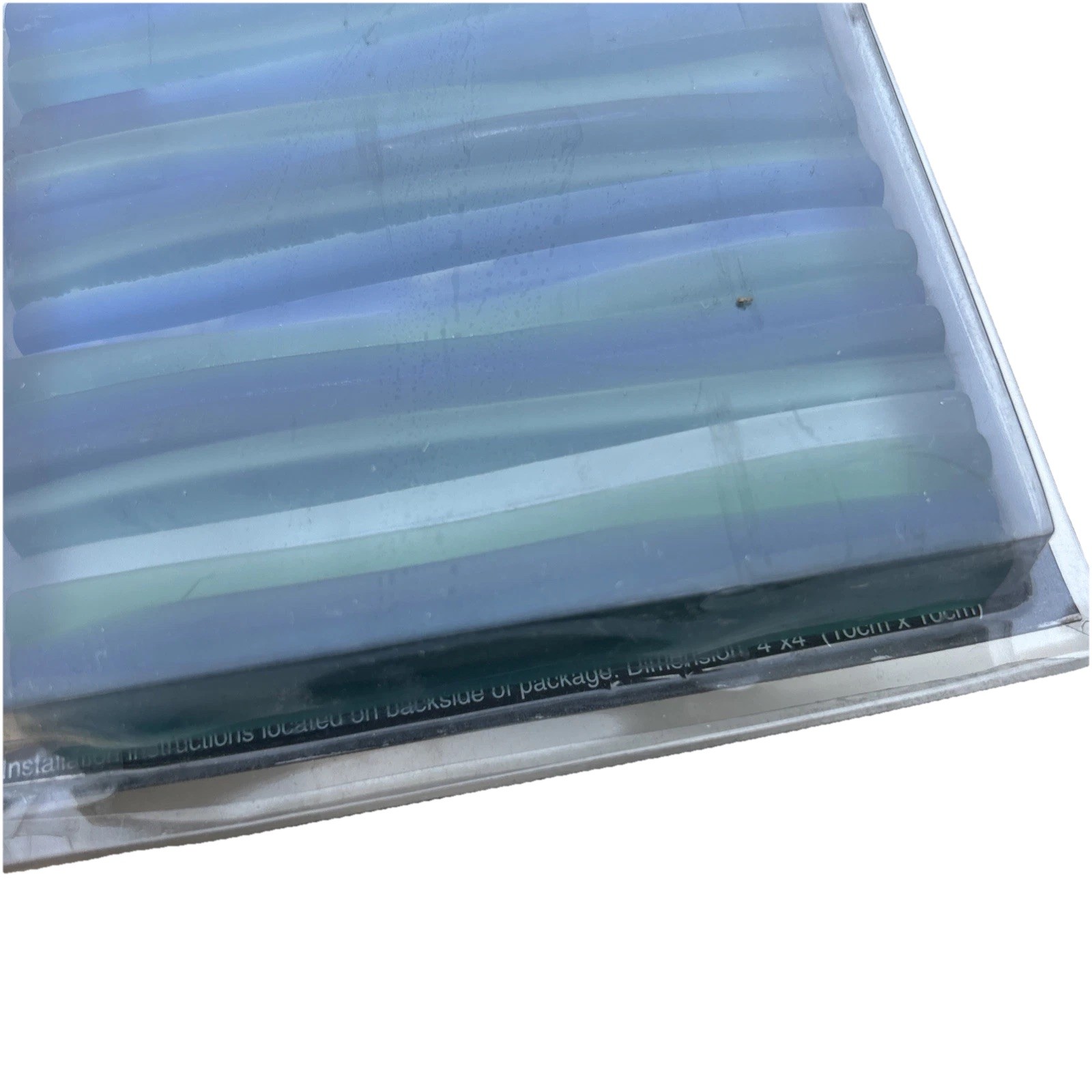 38 Tiles ELIDA MURANO GLASS Discon. 4×4 In Bathroom Square Accent Tile Case New