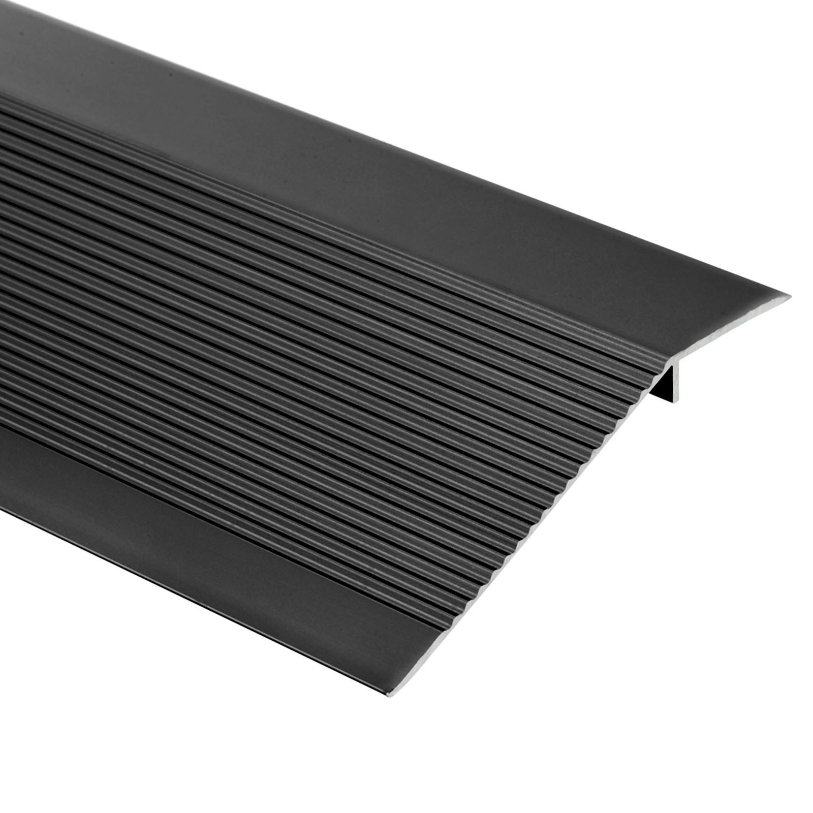 Aluminum Floor Transition Strip Door/Tile/Carpet to Tile Edging Strip Black