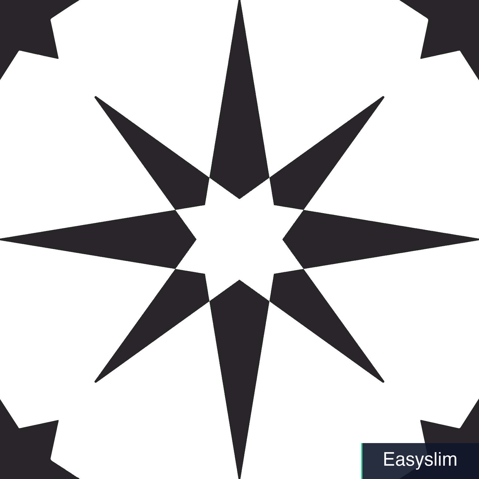 Black Peel and Stick Vinyl Floor Tiles 12×12 Geometric Pattern