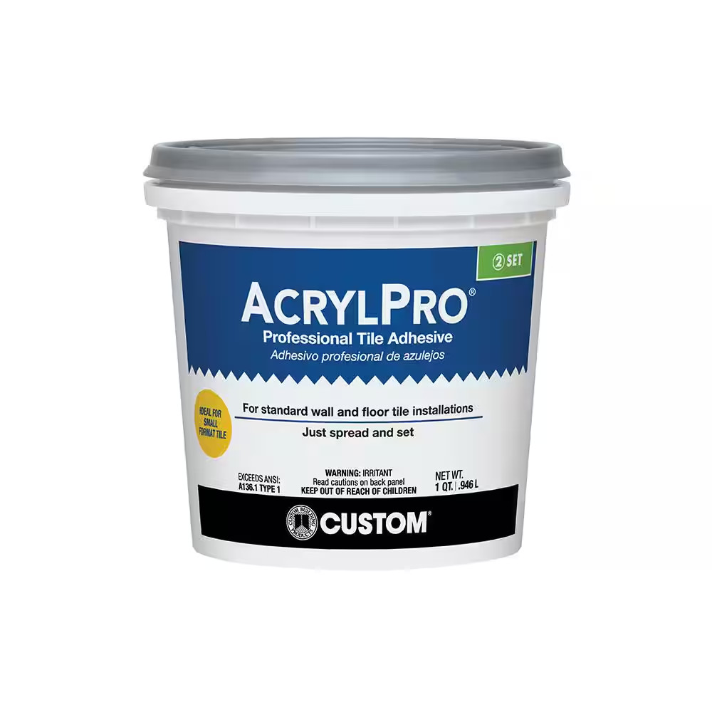 Acrylpro 1 Qt. Professional Tile Adhesive for Smaller Format Tile