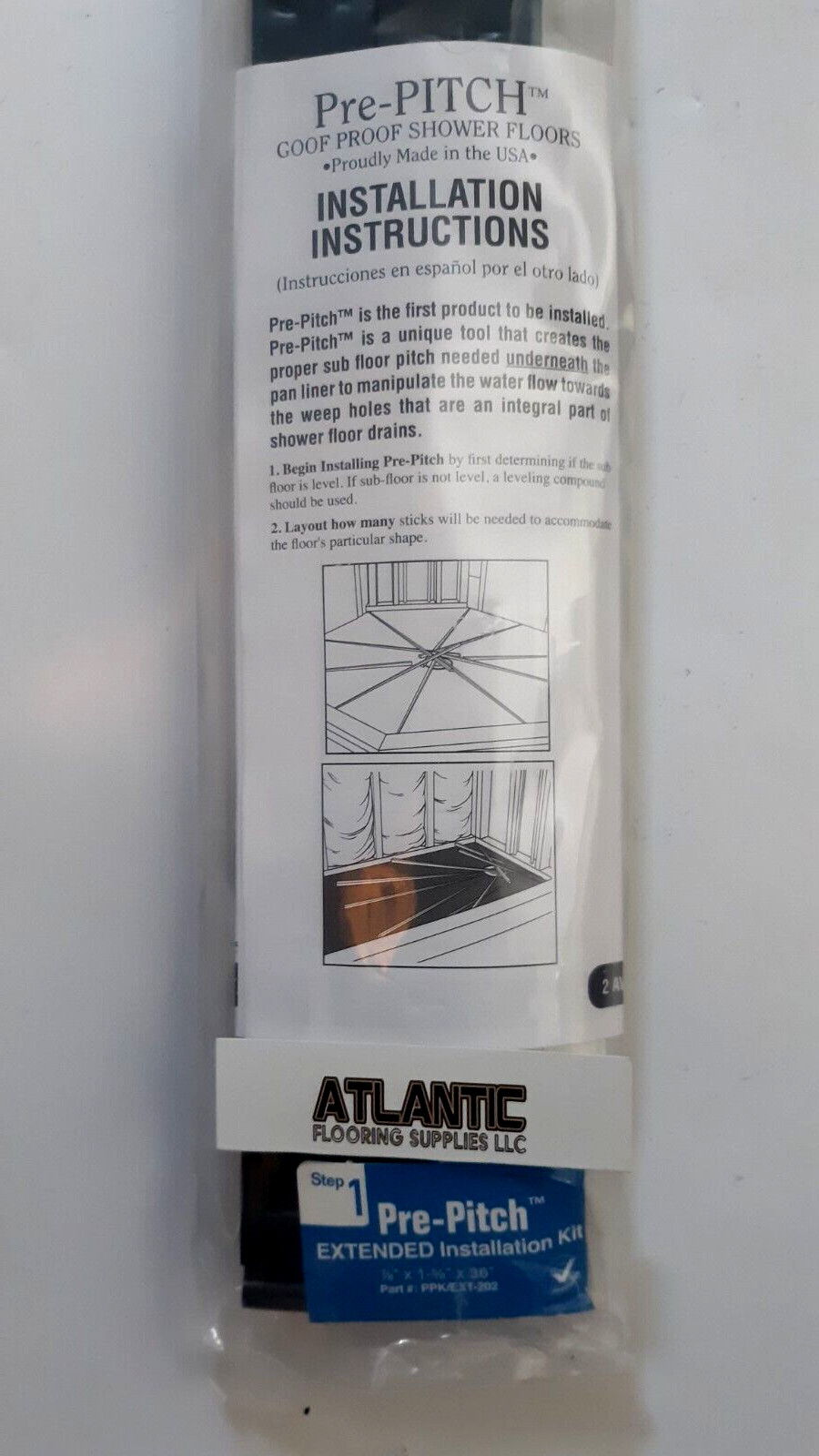 Pre-Pitch Extended Kit PPK/EXT-202 Goof Proof Shower 4 Pack