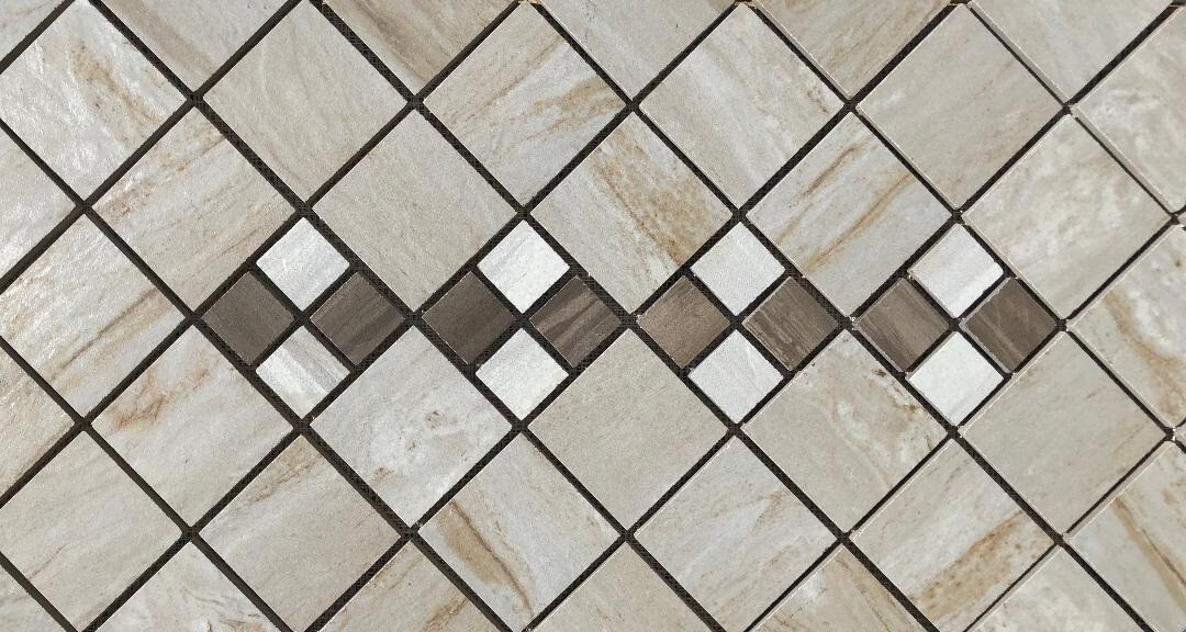 32″ x 20 3/4″ Tile Medallion Deco – Happy Floors – Paint Stone tile series