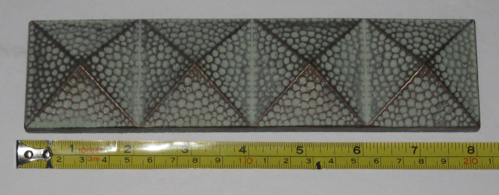 2″ x 8″ Aurora Metals Verdigris Pandora Liner Resin Accent Wall Tile – 20 pcs