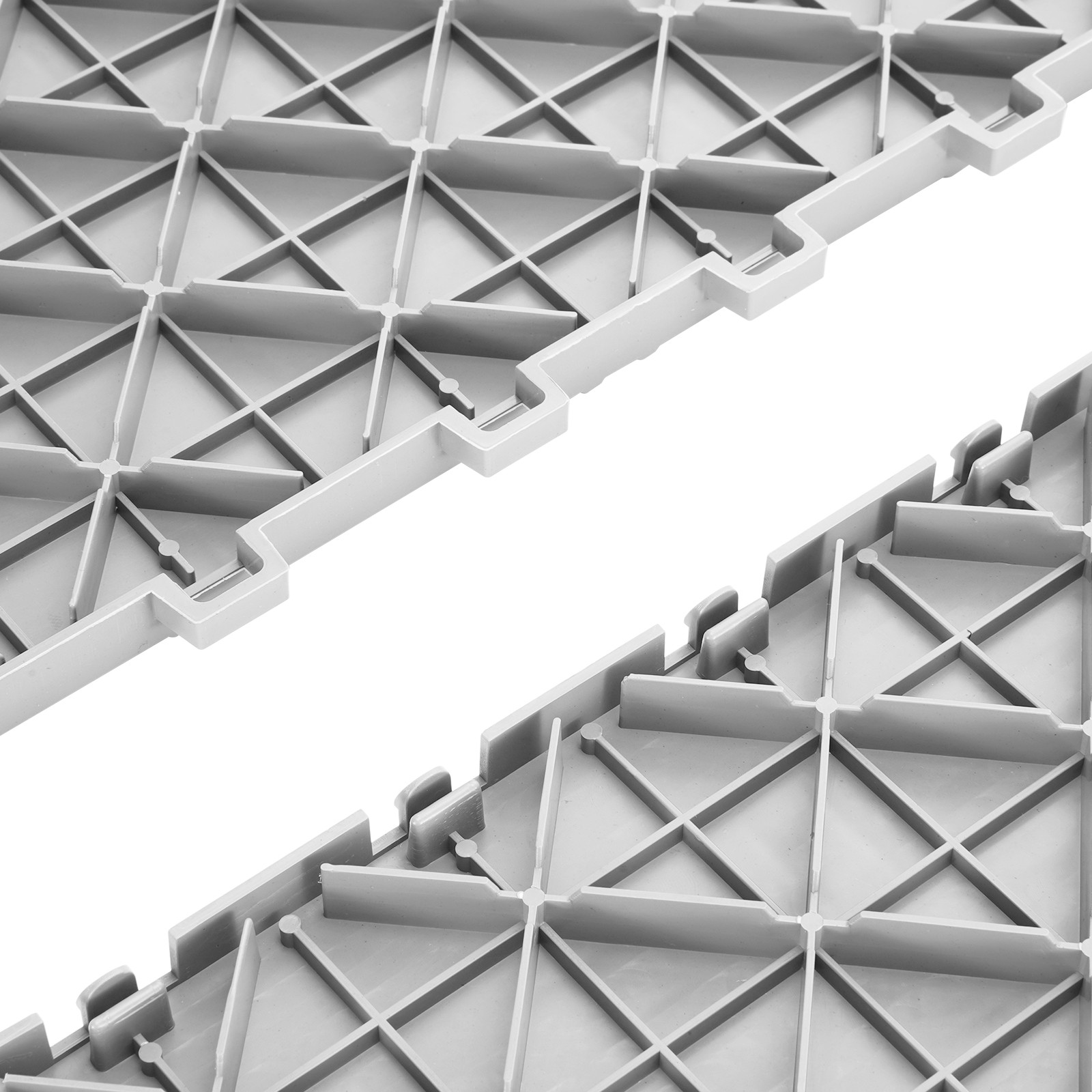 VEVOR Garage Tiles Interlocking 12×12 in 25 Pack Garage Flooring Tiles Silver