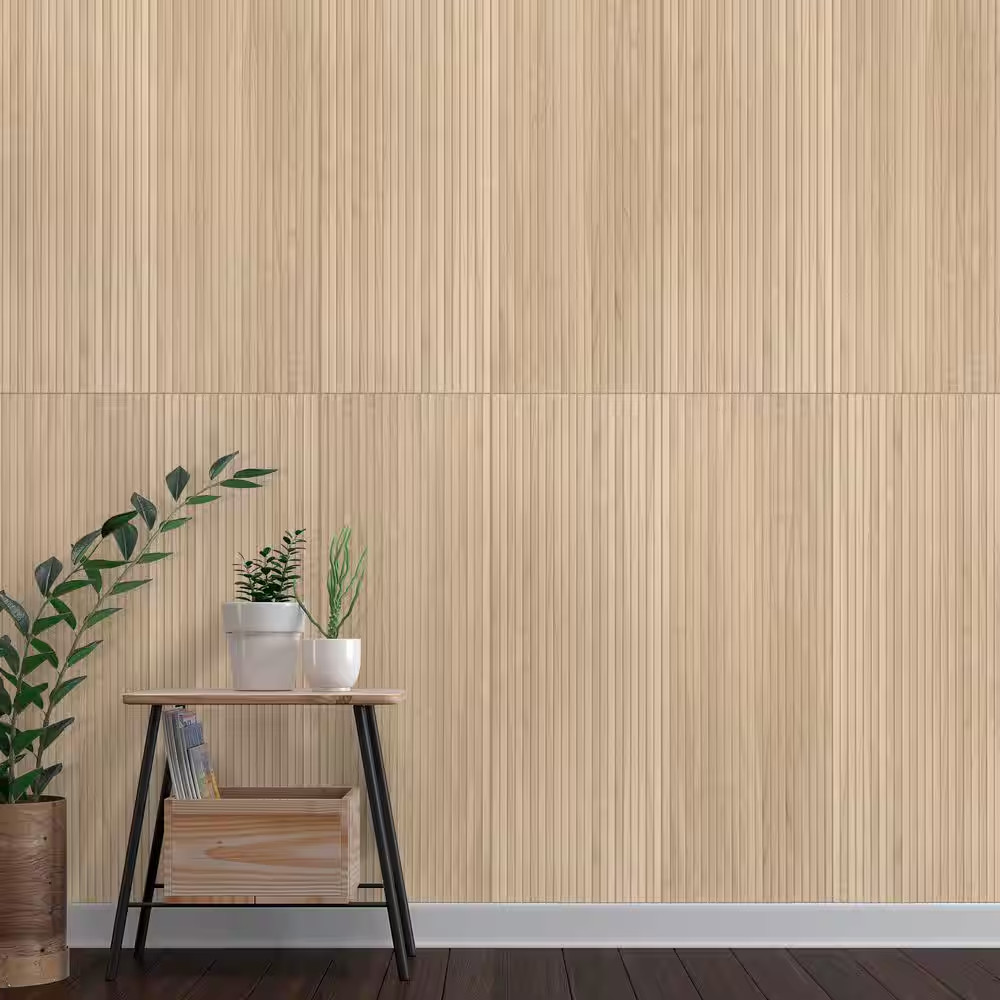 Urban Bamboo Ridge Fluted Matte Ceramic Wall Tile 16 In. X 48 In. (15.5 Sq. Ft./