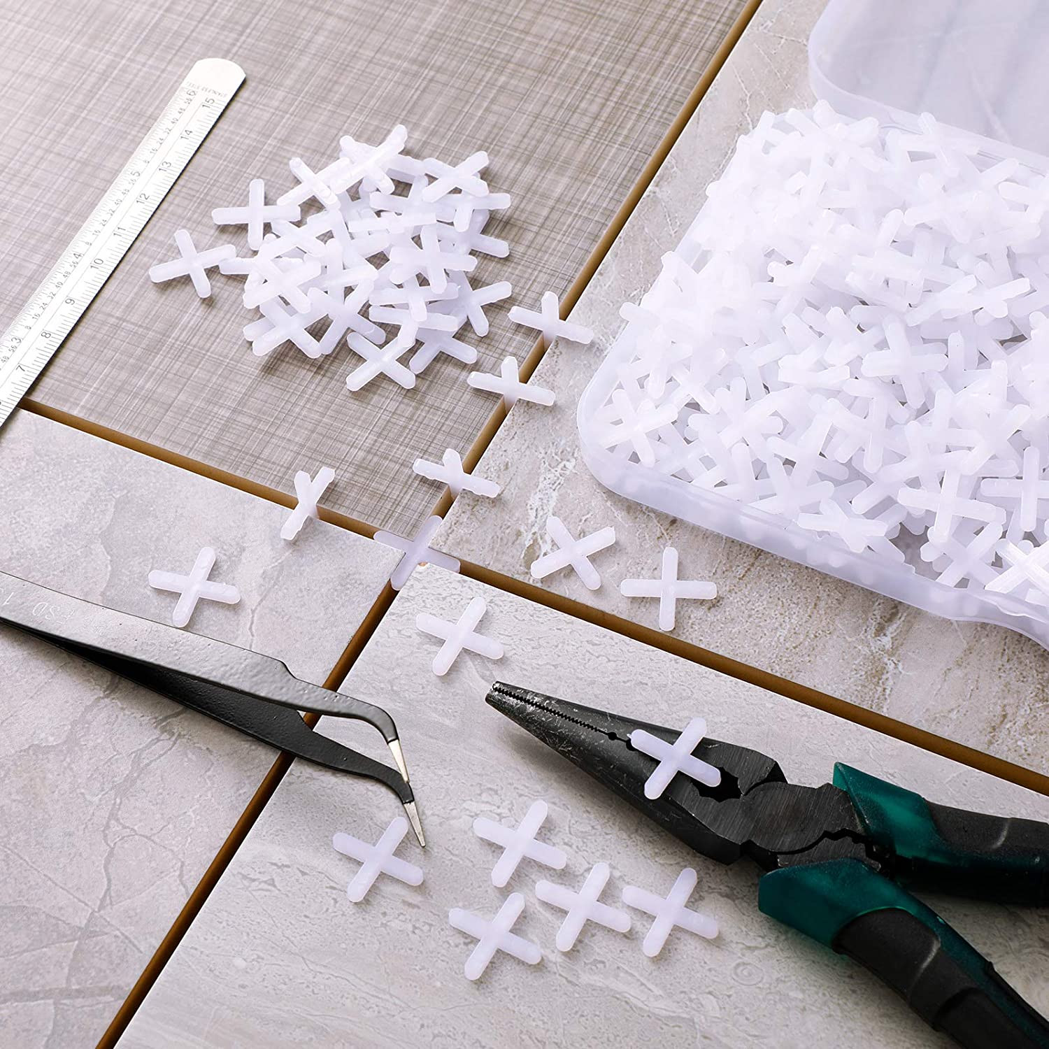 500 Pieces Wide Tile Spacers Tiles Leveler Spacers Replaceable Levelers Wall Flo