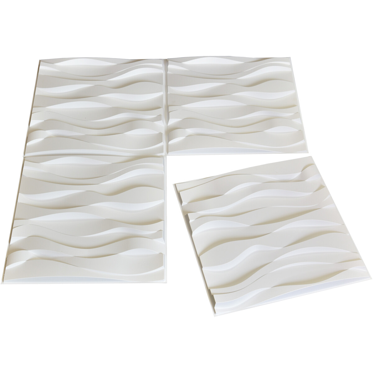 Art3d 12-Pack 19.7″x19.7″ PVC 3D Wall Panel, Decorative Wall Tile, Cover 32 Sqft