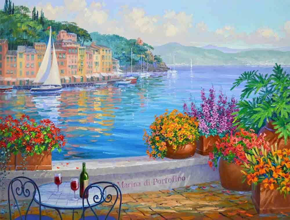 Portofino Accent & Decor Tile Mikki Senkarik Mediterranean Art MSA147AT