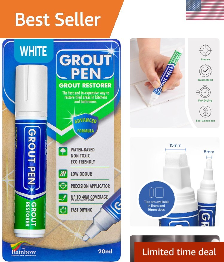Revive Grout with Our White Tile Paint Marker – 20mL Waterproof Solution