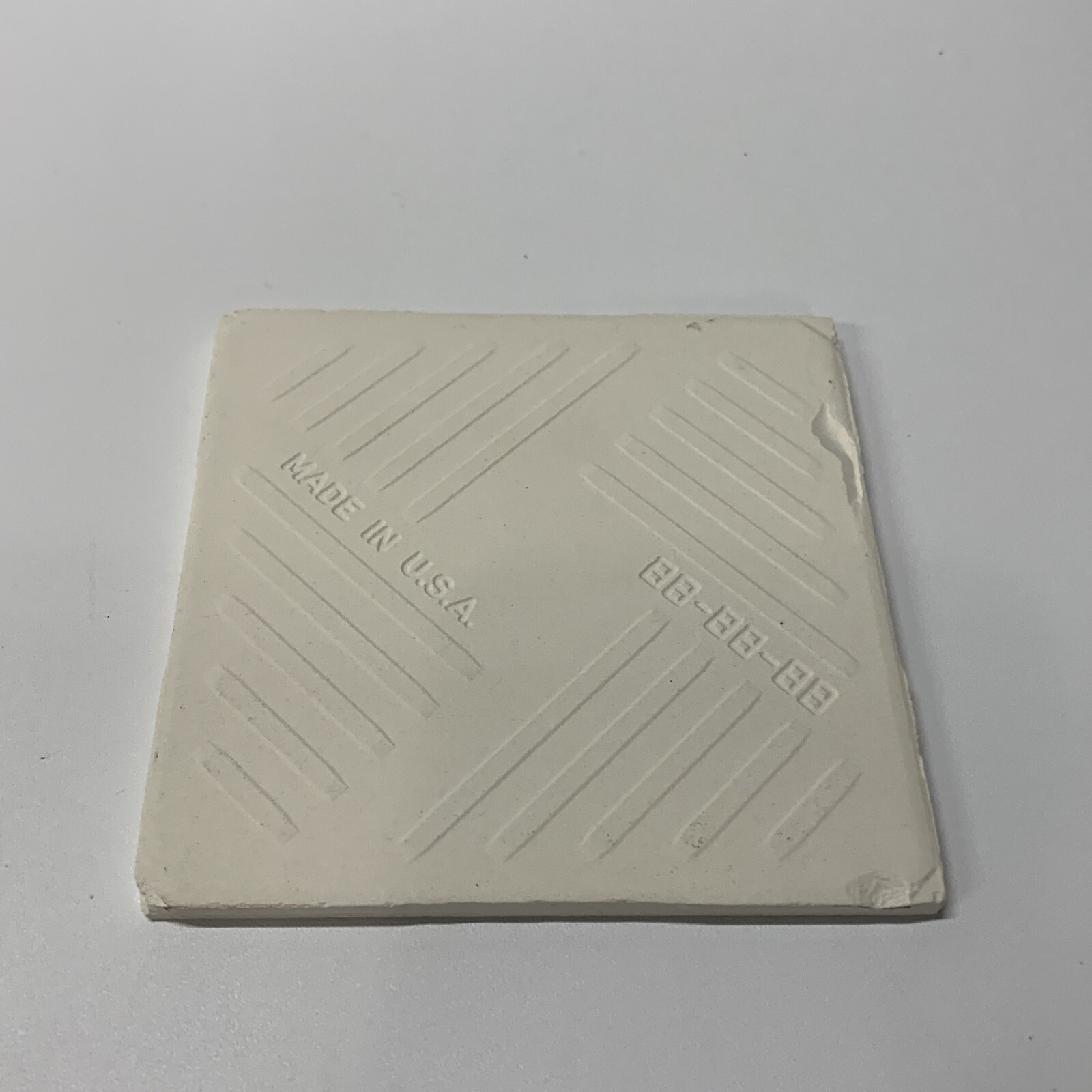 Off White Ceramic Tile 4 1/4 Vintage FT Mid Century Modern 4×4 Light Tan White
