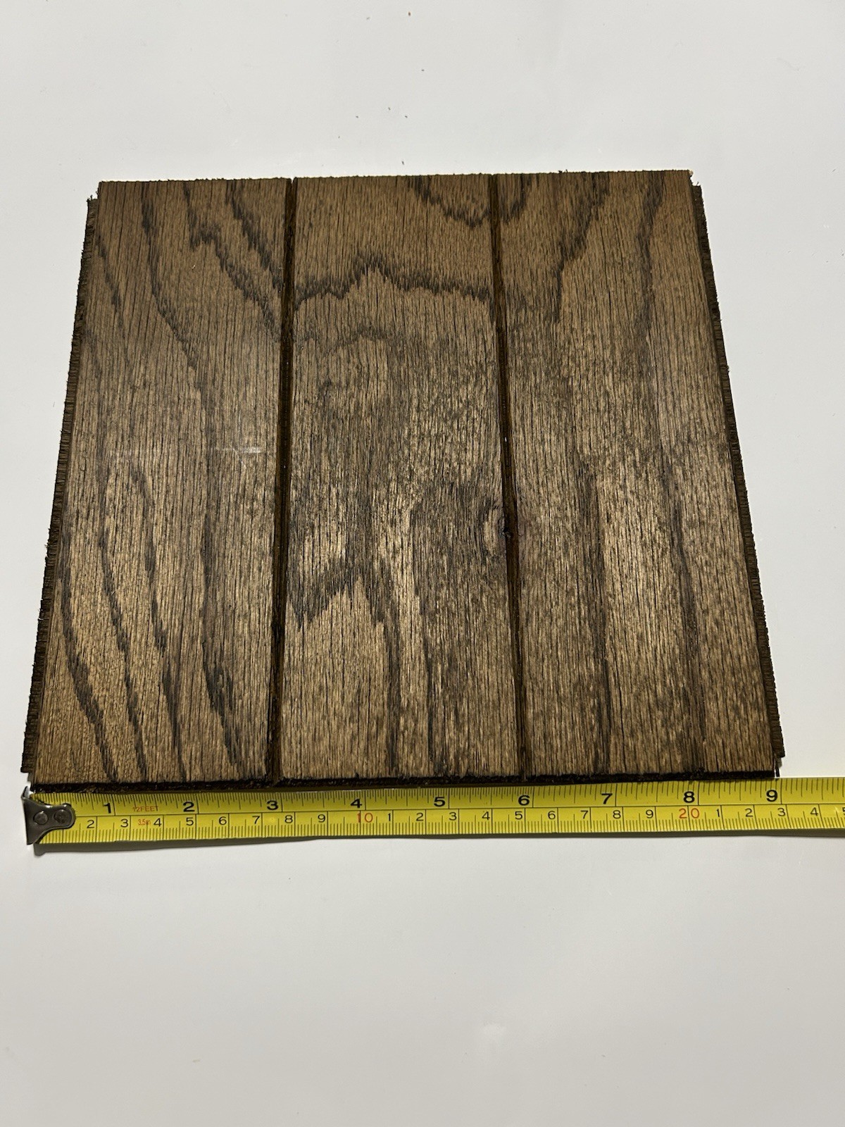 NOS BRUCE Oak 9″x9″x3/8″ Grooved Parquet Tiles 18sqft “MELLOW BROWN”