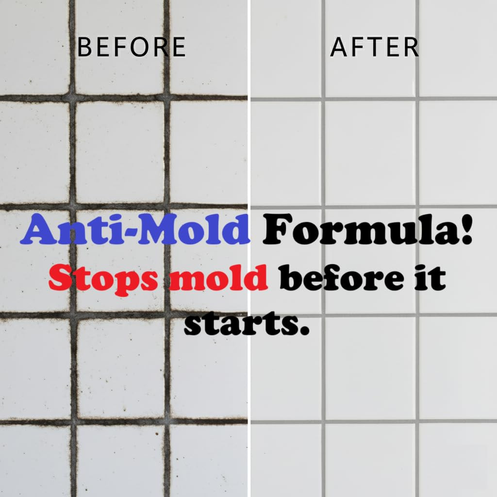 Waterproof Gray Tile Grout Repair Kit Premixed, 13.4oz/380g Fast Drying, Extr…