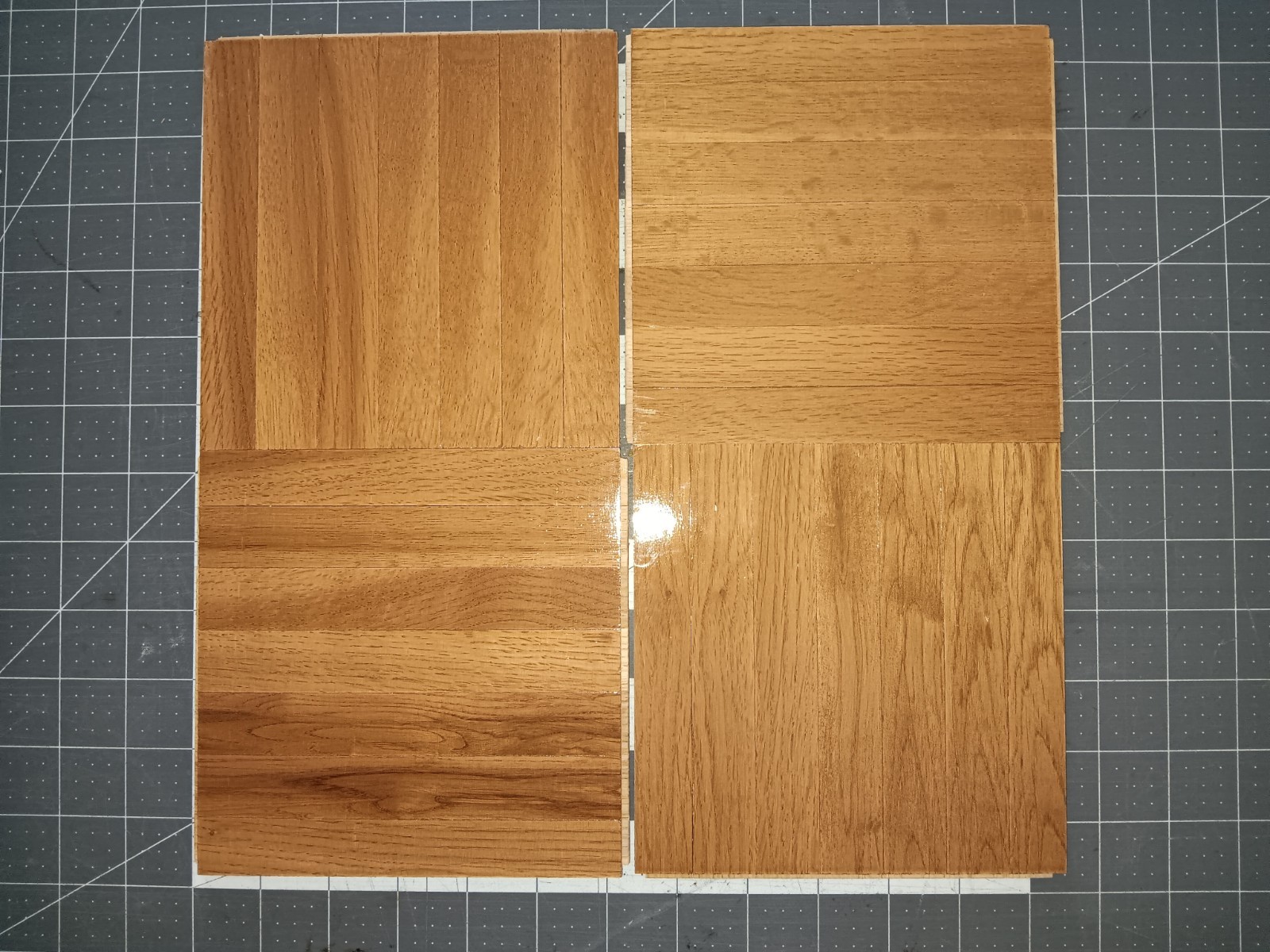 22 + Square Feet Bundle WHITE OAK 7 finger Parquet Flooring – Topflor 1/2 tiles