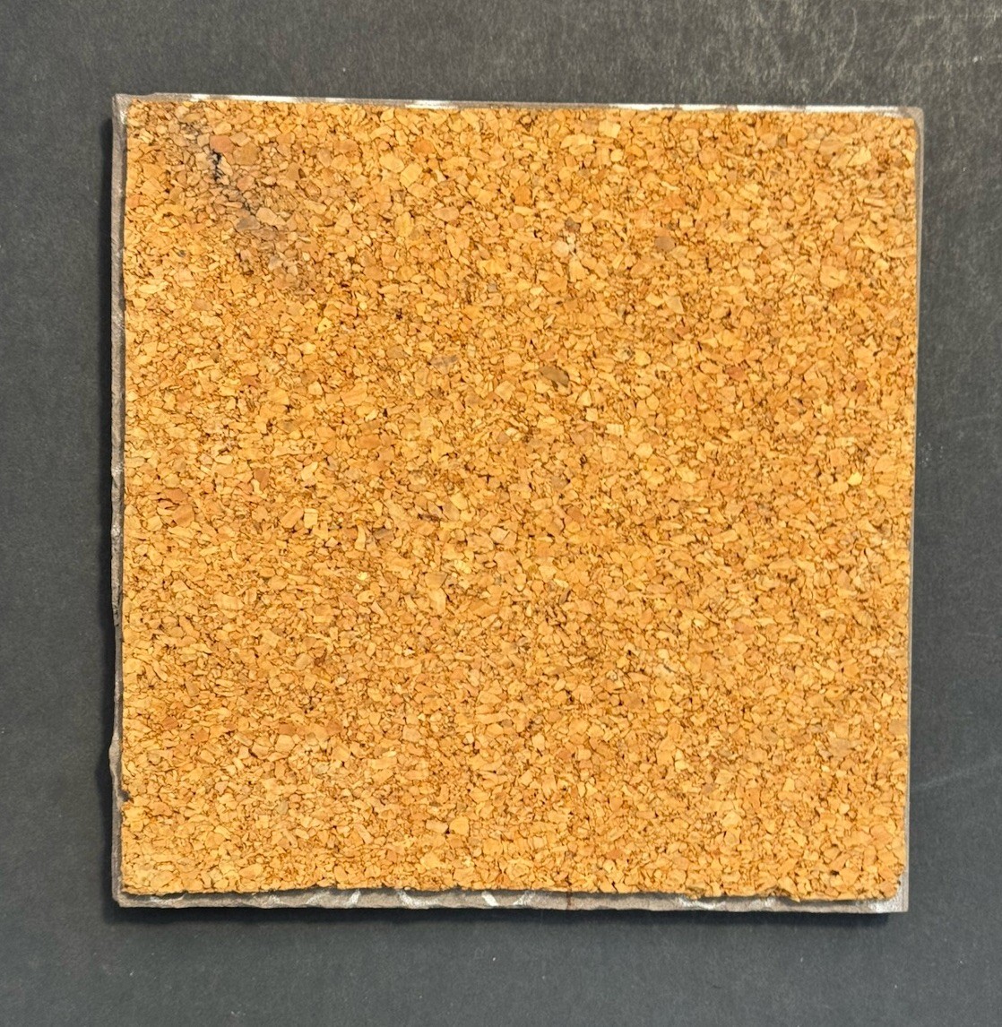 Decorative Ceramic Tile Apple Tan Background 5.75” Square Cork Back