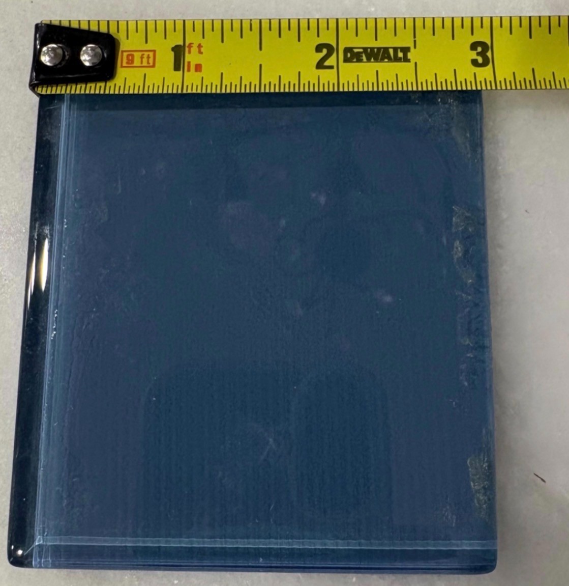 4 Tiles Nautical Blue Glass Tile 3”x3”Great For Restoration and/or Craft Project