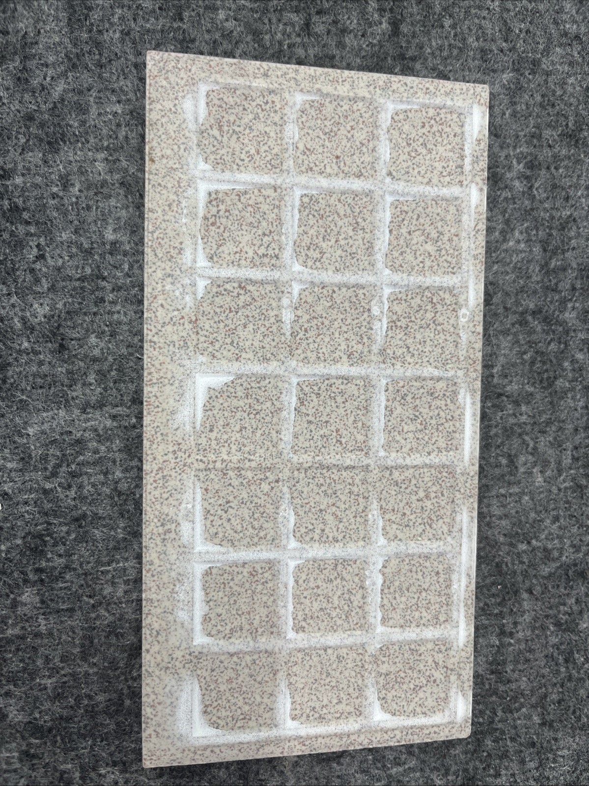 1 PC Tile Crossville Cross Colors Mingles 4″ X 8″ Porcelain Bullnose Tan Speck