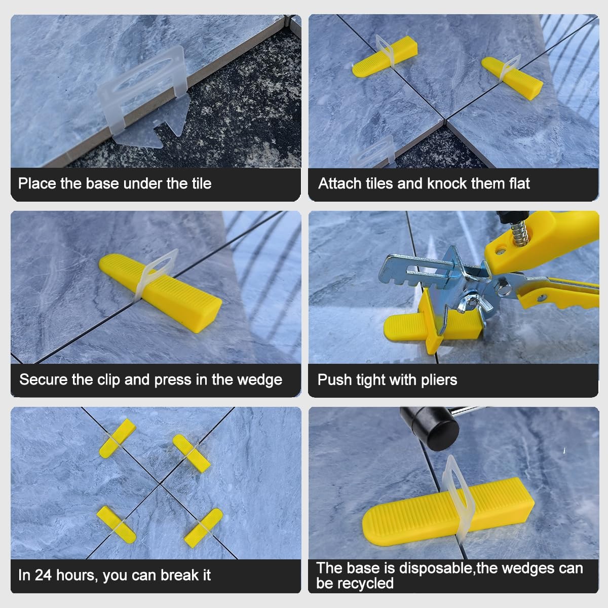 Tile Leveling Compounds System Plier Hand Floor Pliers Tiling Installation Lo…