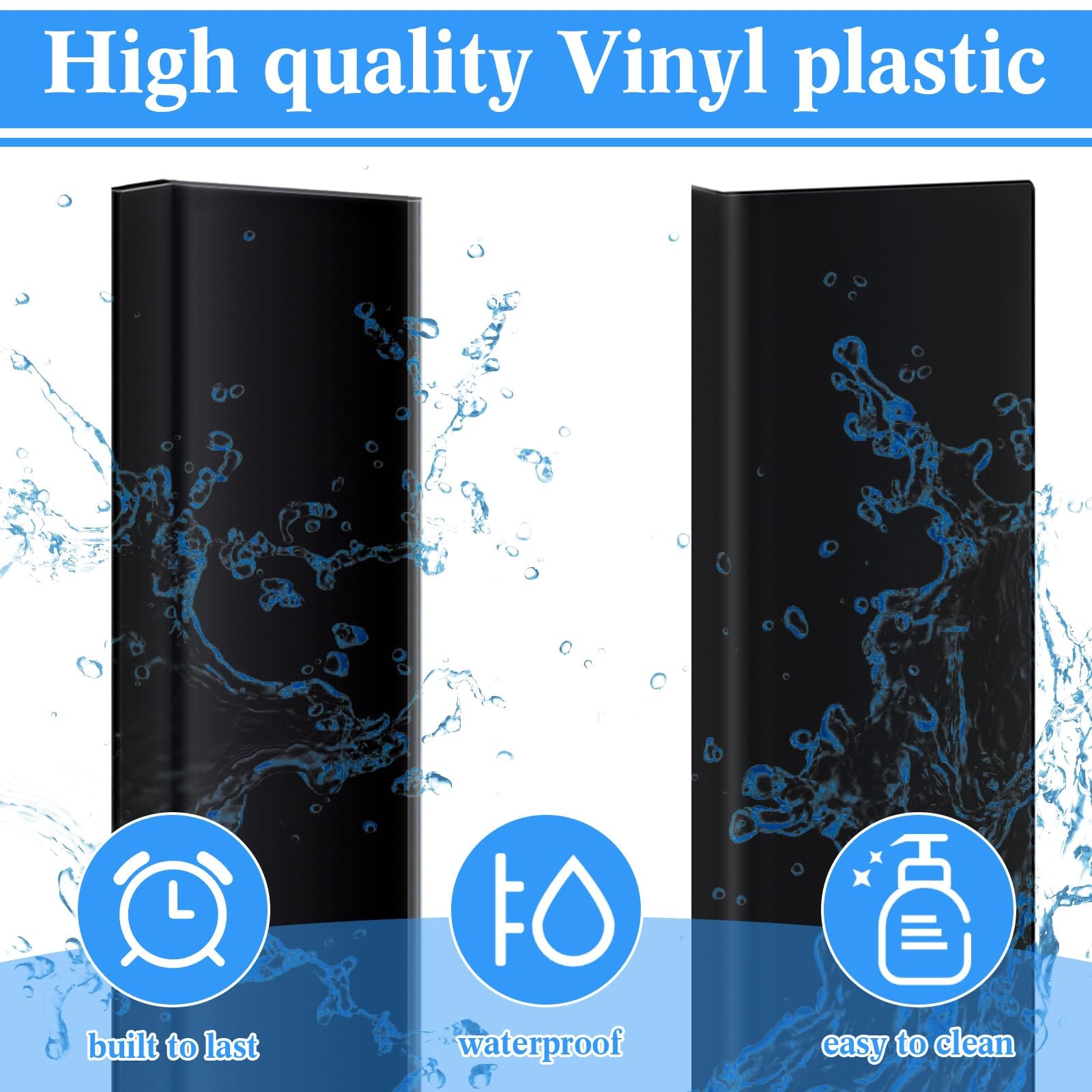 10 Pcs 3 x 1 x 36 Inches Wall Corner Protector Guards, Avoid Scratching Scuff…
