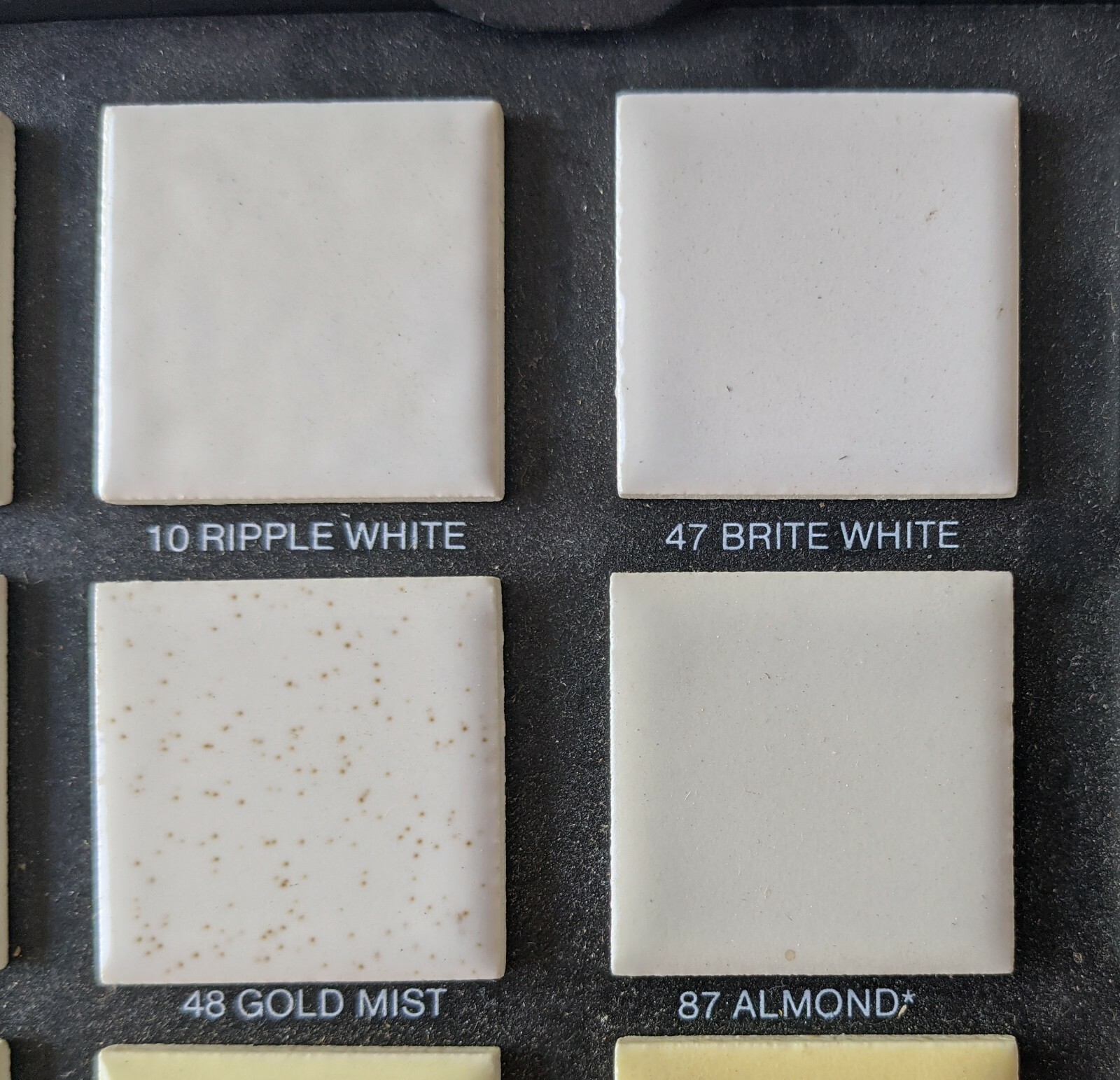 2 pcs S4449 American Olean Almond 87 4-1/4″ Matte Thinset Bullnose Ceramic Tiles