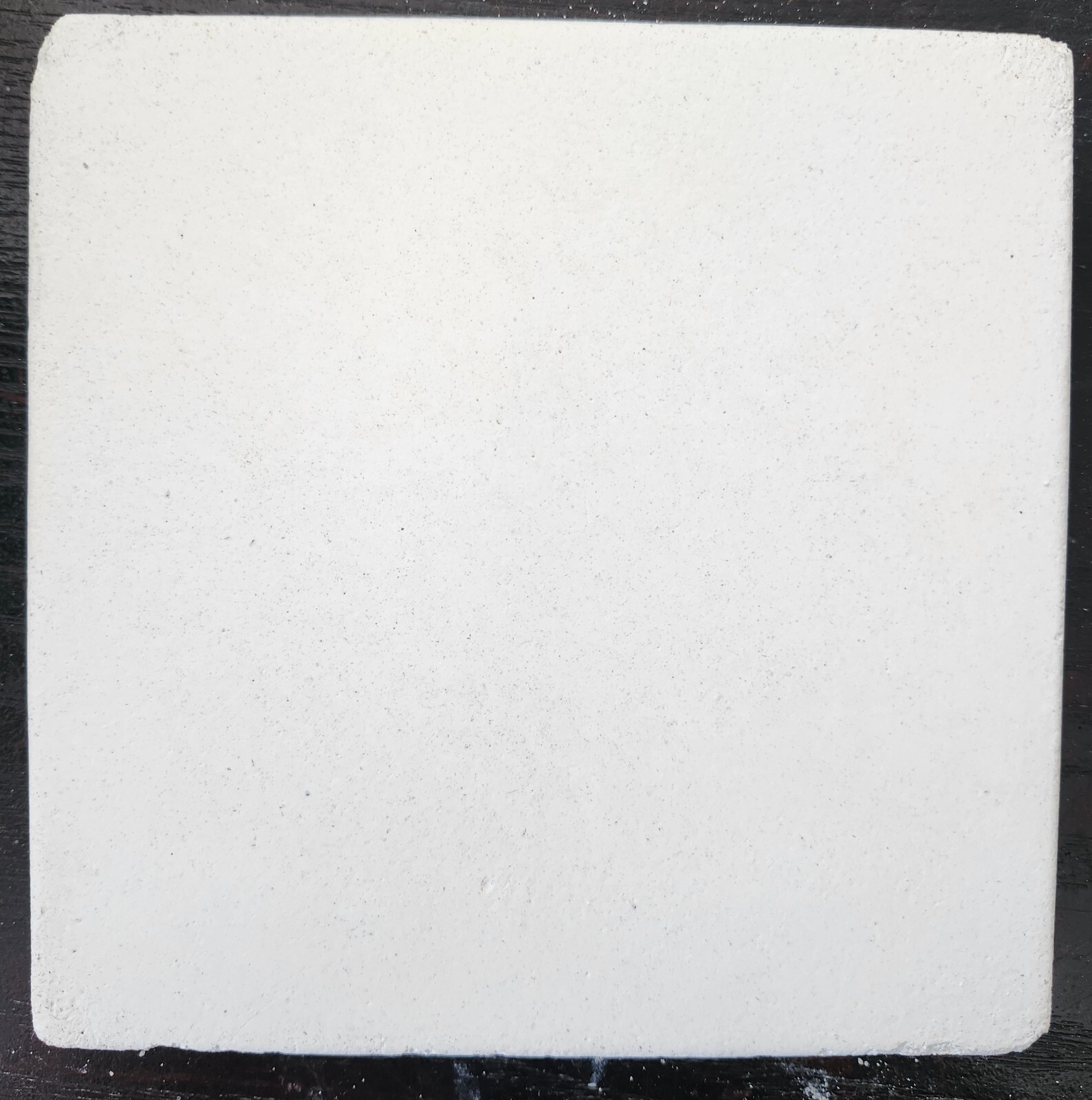 CONCRETE TILE SAMPLE 6″x6″ WHITE SMOOTH FINISH KEYSTONE