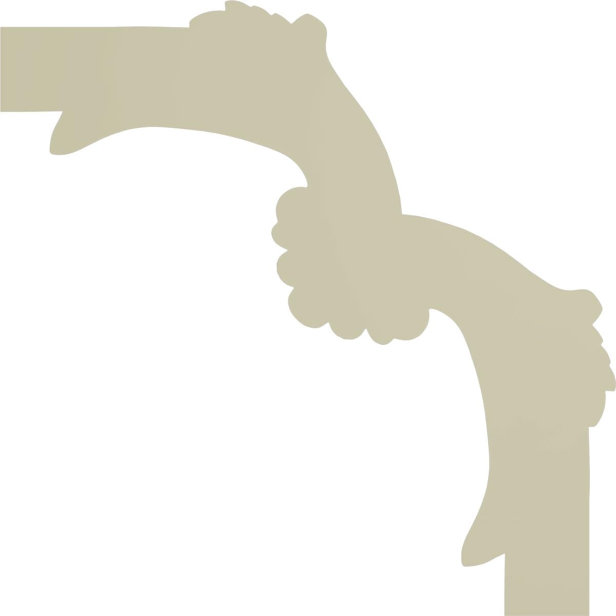 Claremont Corner Panel Moulding, PML12X12CL, 12 1/2W x 12 1/2H, Primed, Wall