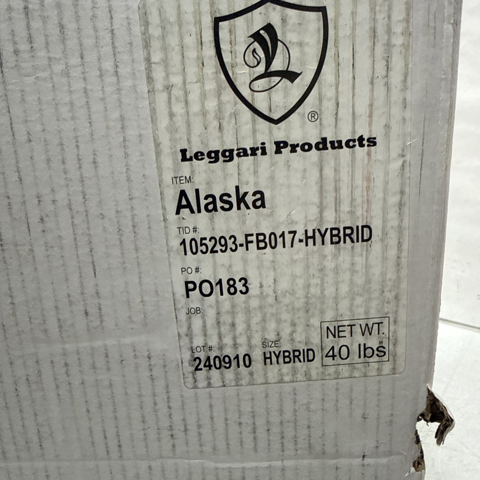 Alaska Chip Flakes for Epoxy Floor Coating (FB-017 Hybrid 1/8″ 40 Lbs.