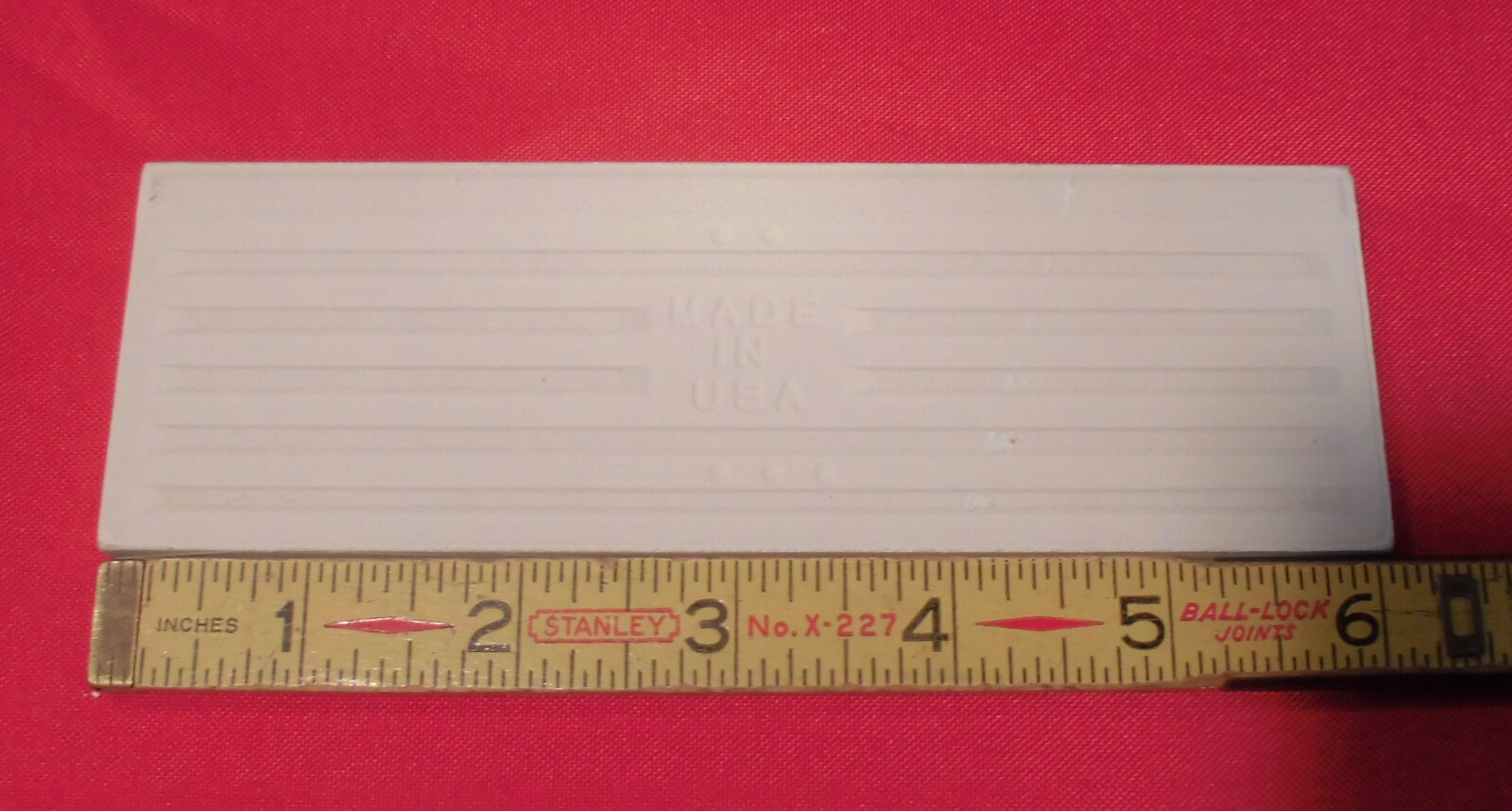 1 pc. Florida Tile Co. *Seafoam Green* Bullnose Ceramic Tile, flat surface type