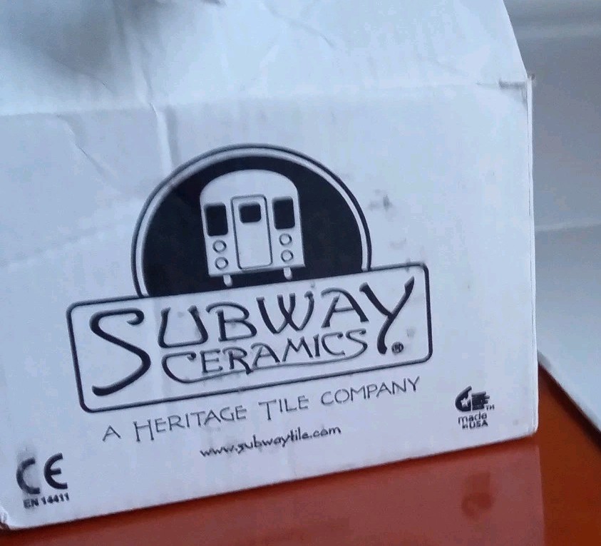 9 Ct Subway Ceramics ( Heritage Company ) Glossy Ceramic Tile, 3 x 6″ ,Avalon