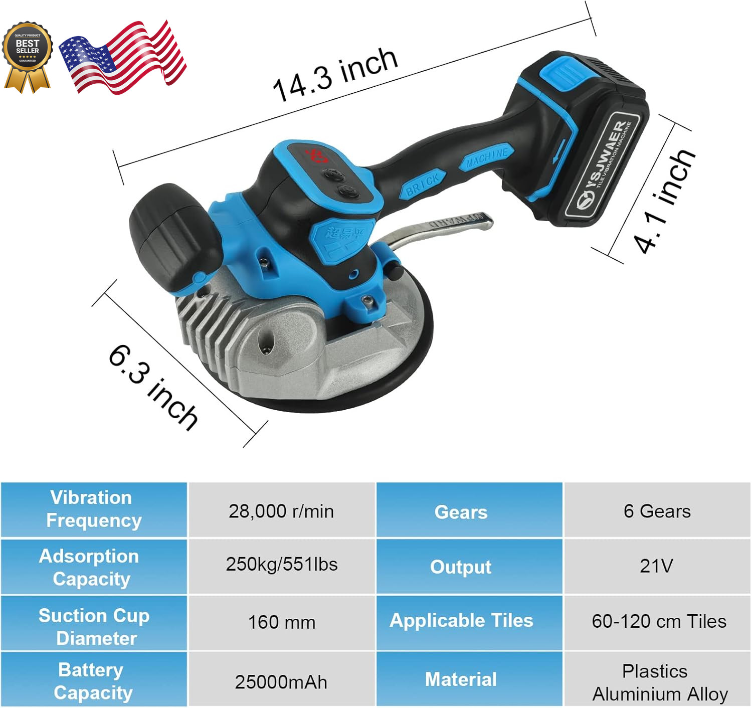 Tile Vibration Installation Tool Machine YSJWAER Tiling Vibrator Automatic NEW