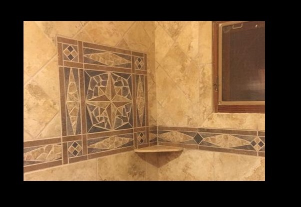 Custom made tile medallion & listello accents. Information Listing. Ebay store.