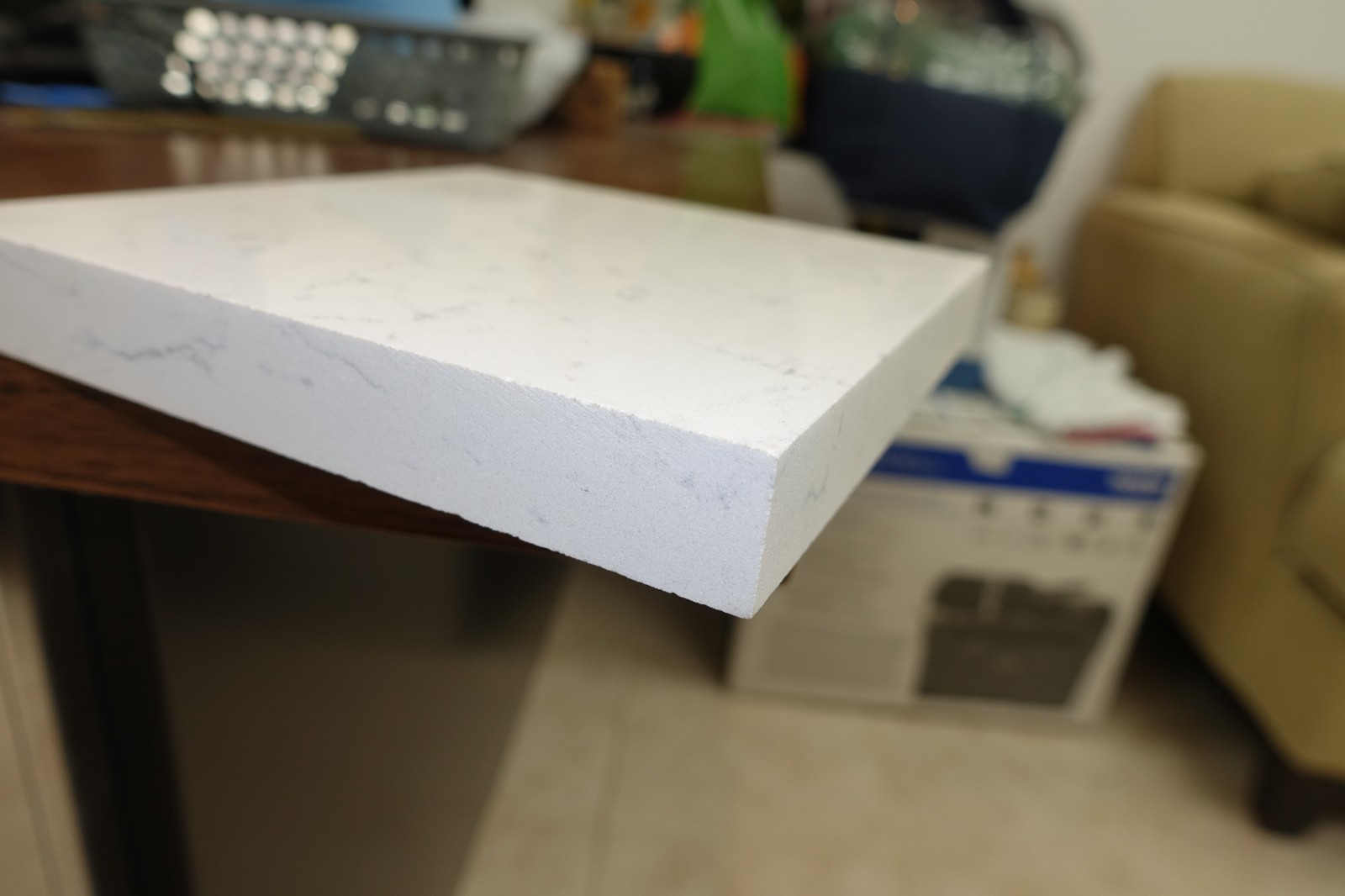 White 6″x6″x3/4″ Polish MARBLE TILE Backsplash Wall SAMPLE Bath Kitchen COASTERS