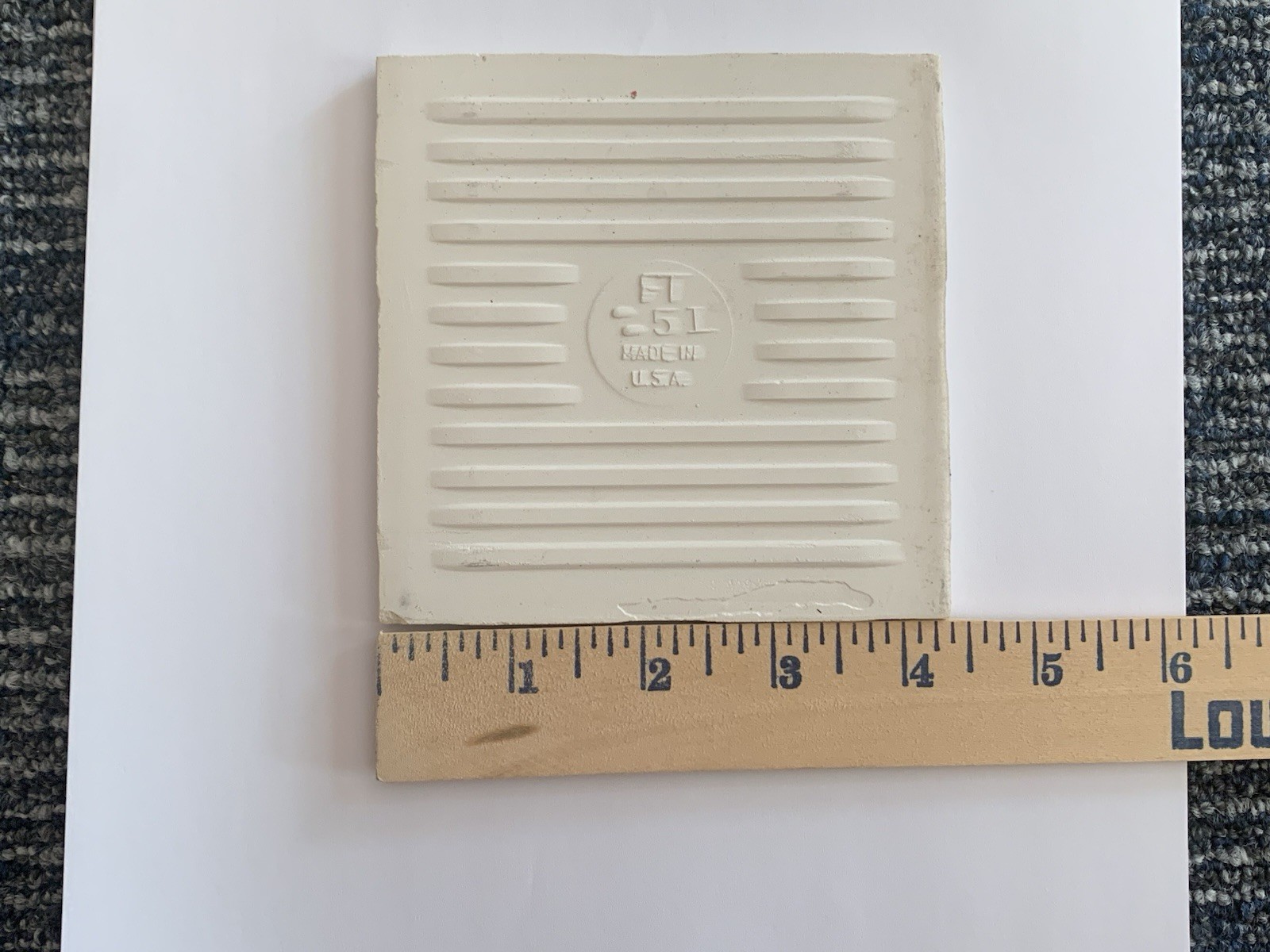 Vintage Florida Tile Off White #51 Gloss Finish Mid Century Modern Lot 10 New