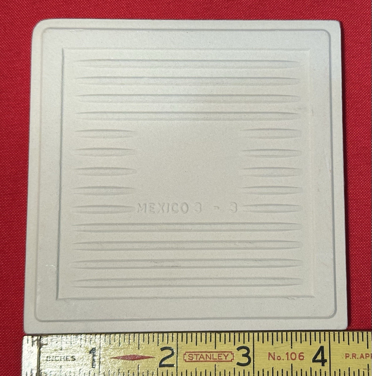 1 pc. Gloss Biscuit: 4-1/4″ Ceramic Corner Bullnose Tile by Daltile Co. NEW
