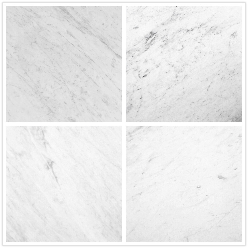 C46P 24×24 Carrara White Tile Polished Bianco Venato Carrera Marble Floor