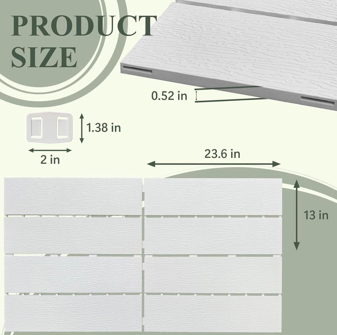 Plastic Interlocking Deck Tiles 30 sq ft