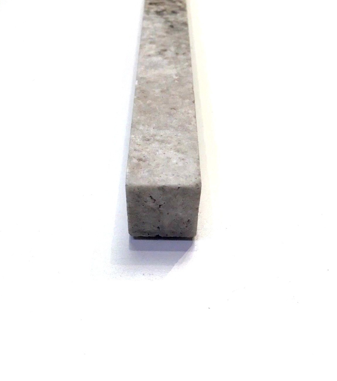 3/4×12 Silver Travertine Chair Rail Cubic Liner Profile Trim Molding Wall Tile