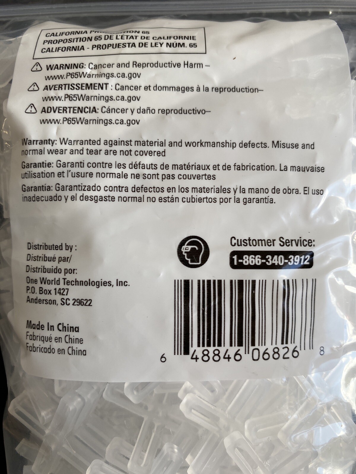 Lots Of -5- FT3505 Leave-in Space 3/16 in 500 Pcs. ( 2.500 total)
