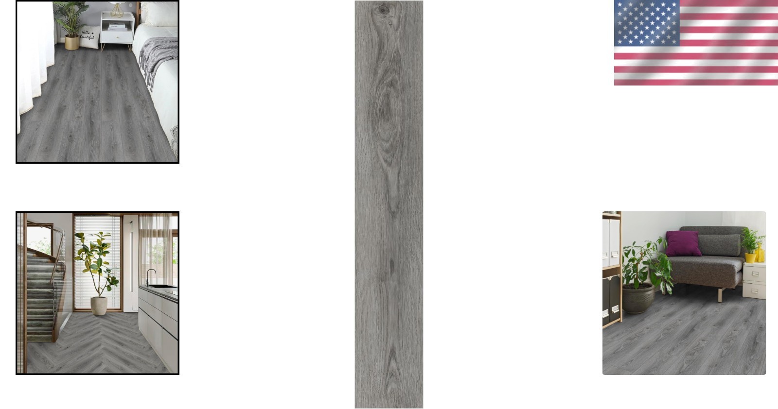 Scratch-Resistant Grey Peel and Stick Floor Tiles, 10-Pack for Stylish Upgrades