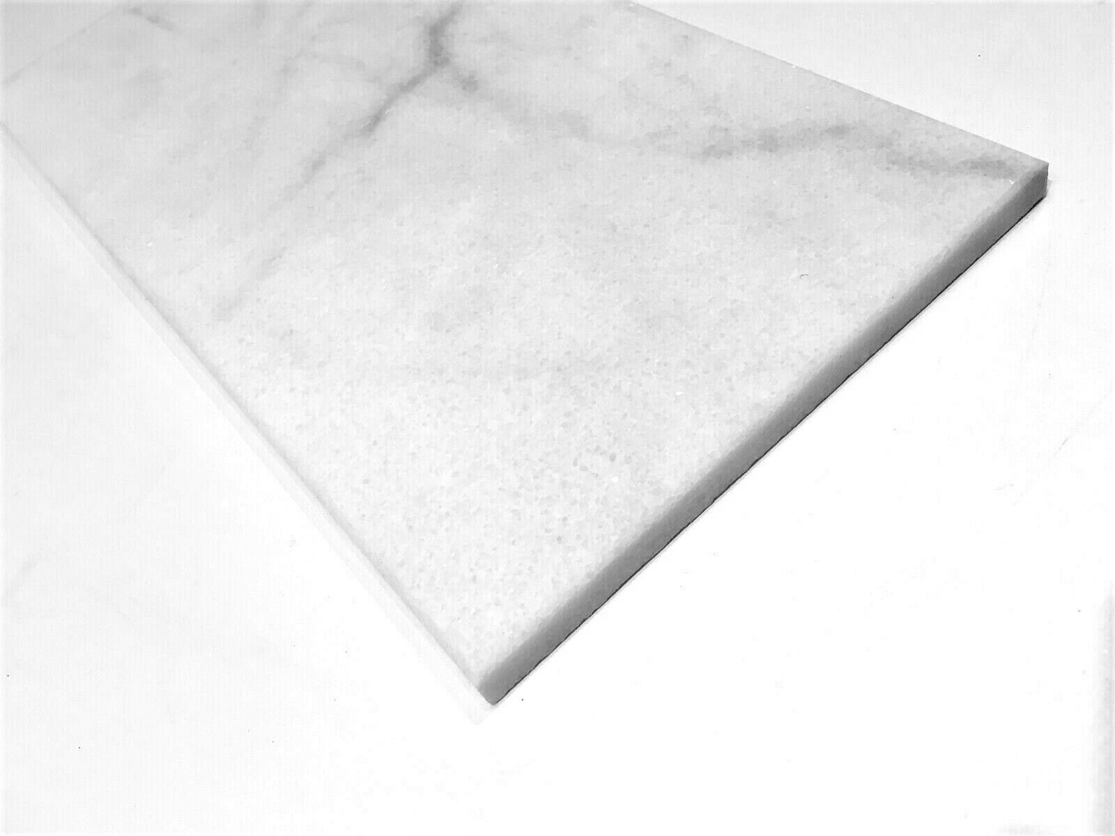 Carrara White 6×12 Honed Straight Edge Marble Tile Wall Backsplash Kitchen Bath