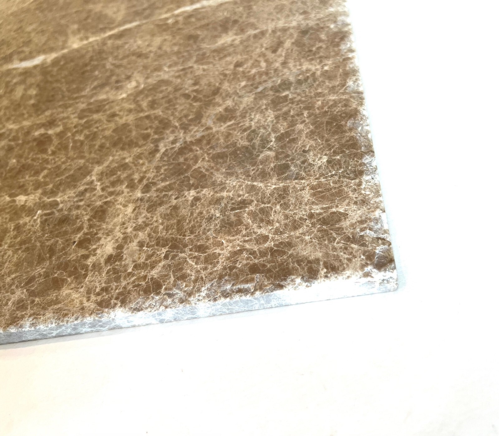 Emperador Light 16×16 Brushed and Chiseled Marble Floor and Wall Tile Backsplash