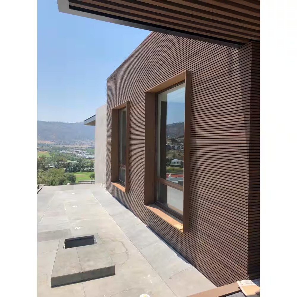 European Siding System 4.8 In. X 96 In. Composite Norwegian Board Siding in Braz