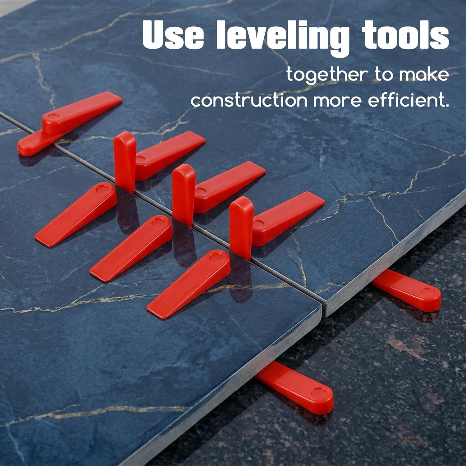 Reusable Tile Leveling System 200PCS Tile Leveling Wedges Tile Spacers Small Kit